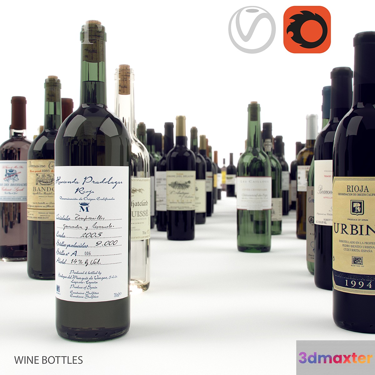 wine bottles - No.3