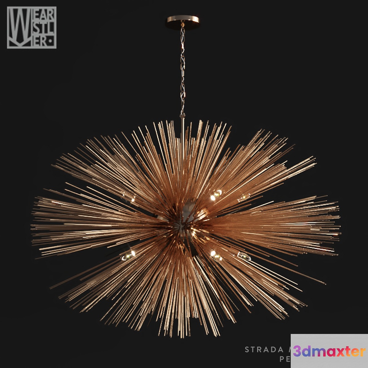 Kelly Wearstler Strada Medium Oval Pendant 3D Max