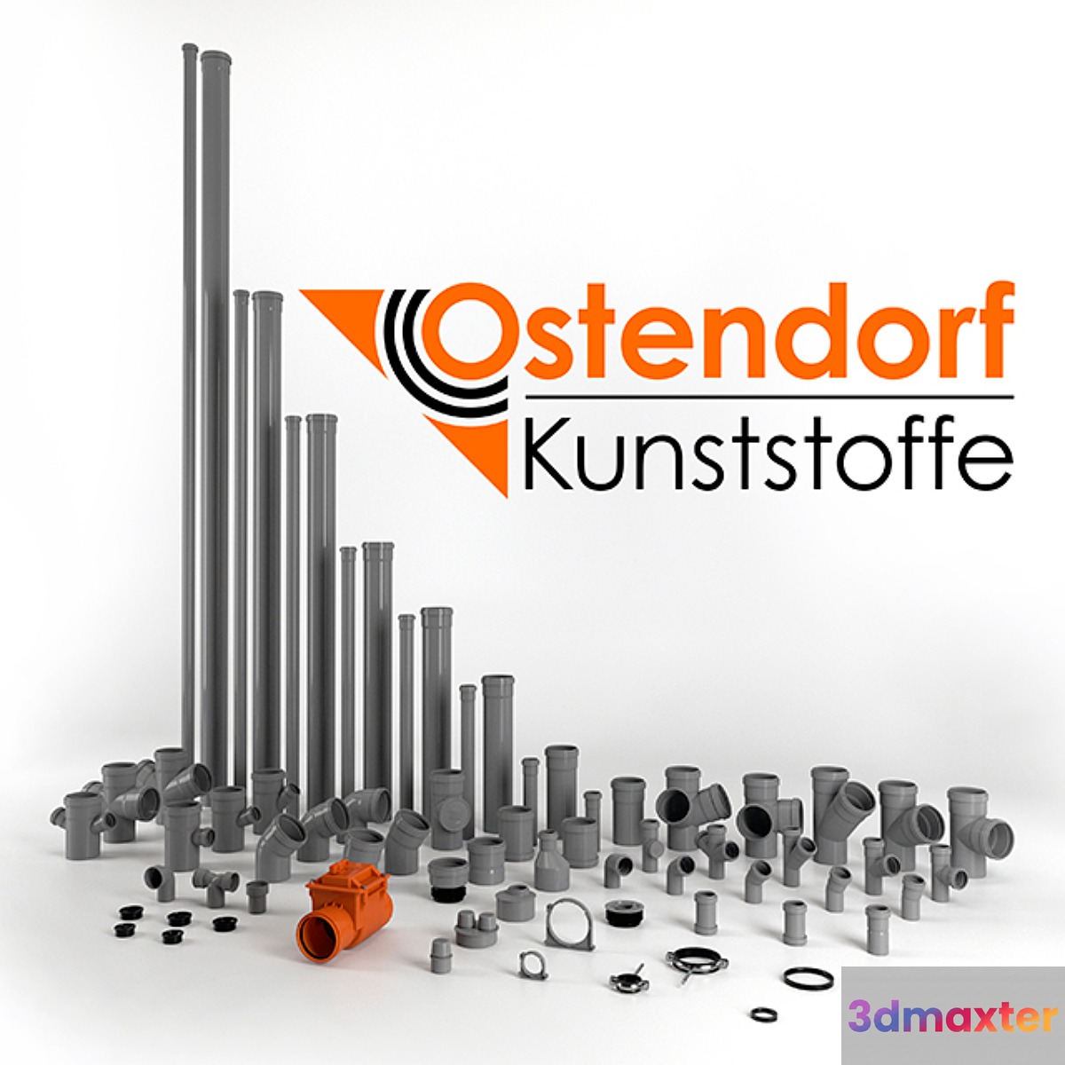 Sewerage - sewerage Ostendorf HT-DN50 _ DN110 3D Max