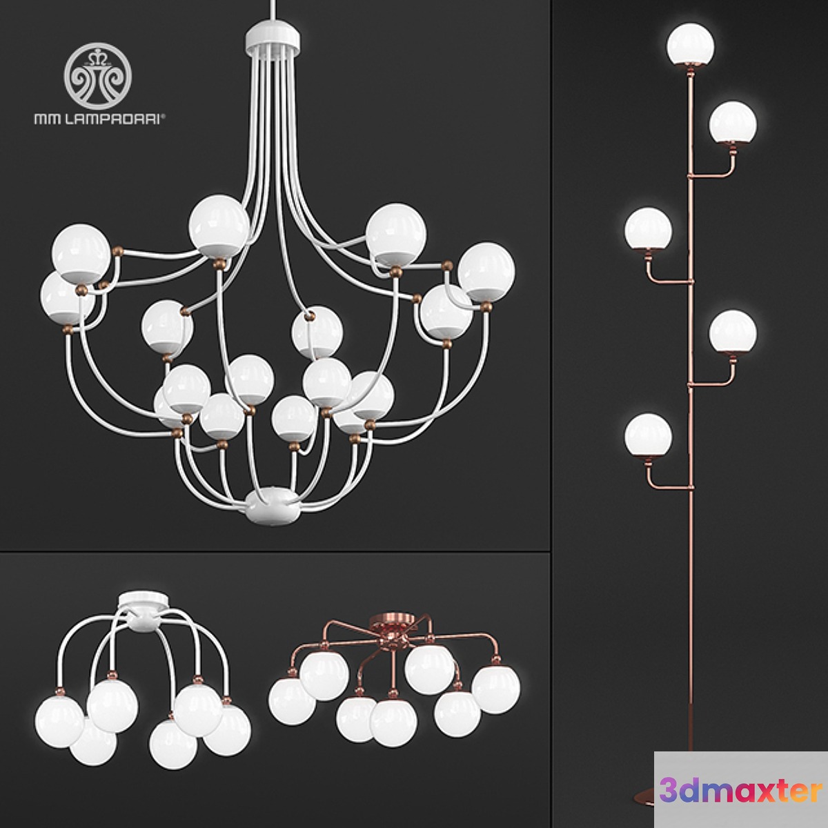 MM lampadari Dots Set 3D Max