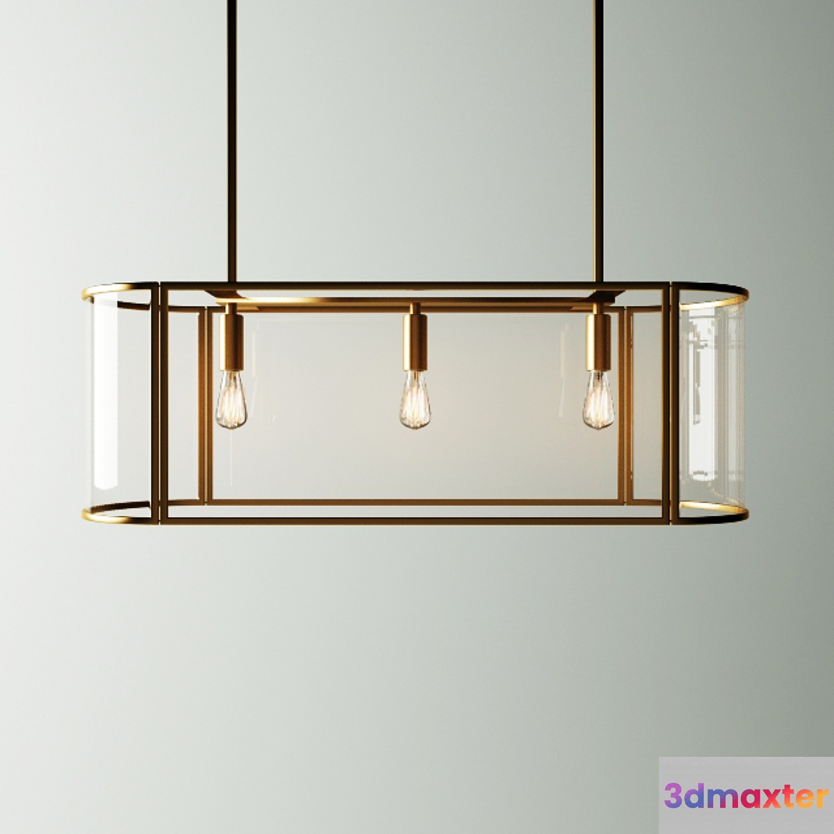 Trough Chandelier 3D Max