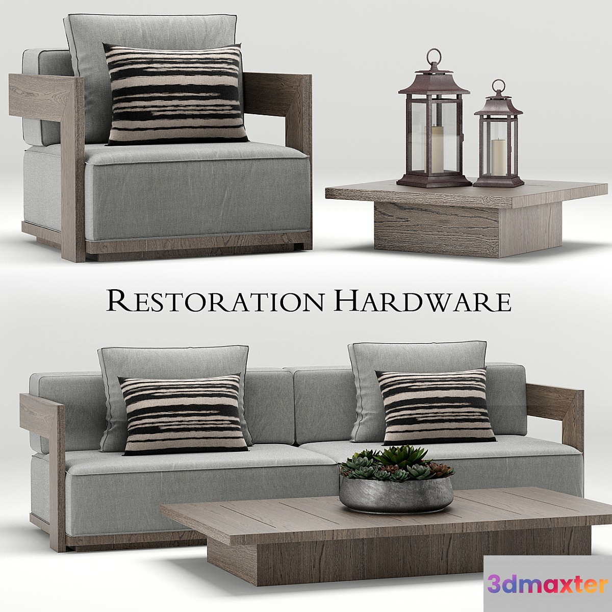 Restoration Hardware Milano teak sofa - No.2