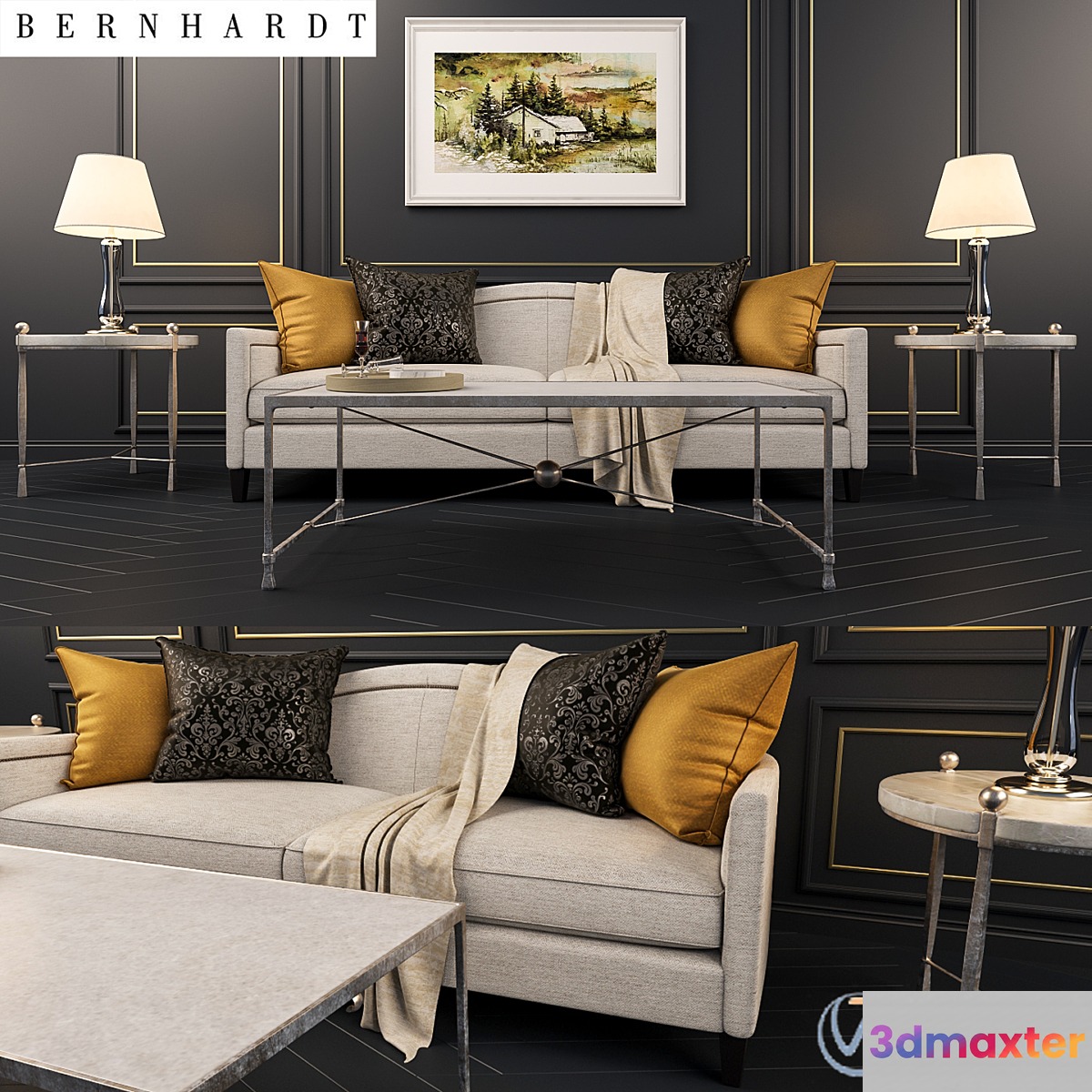 Bernhardt - Strickland Sofa 3D Max