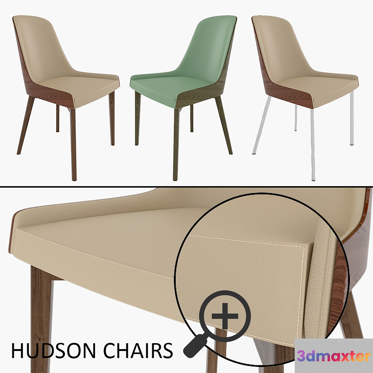 HUDSON CHAIR 3D Max