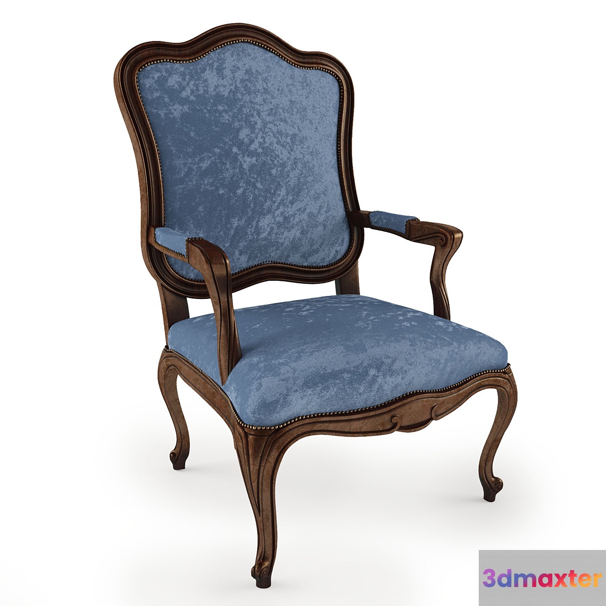Antique Classic Bergère Armchair 3D Max
