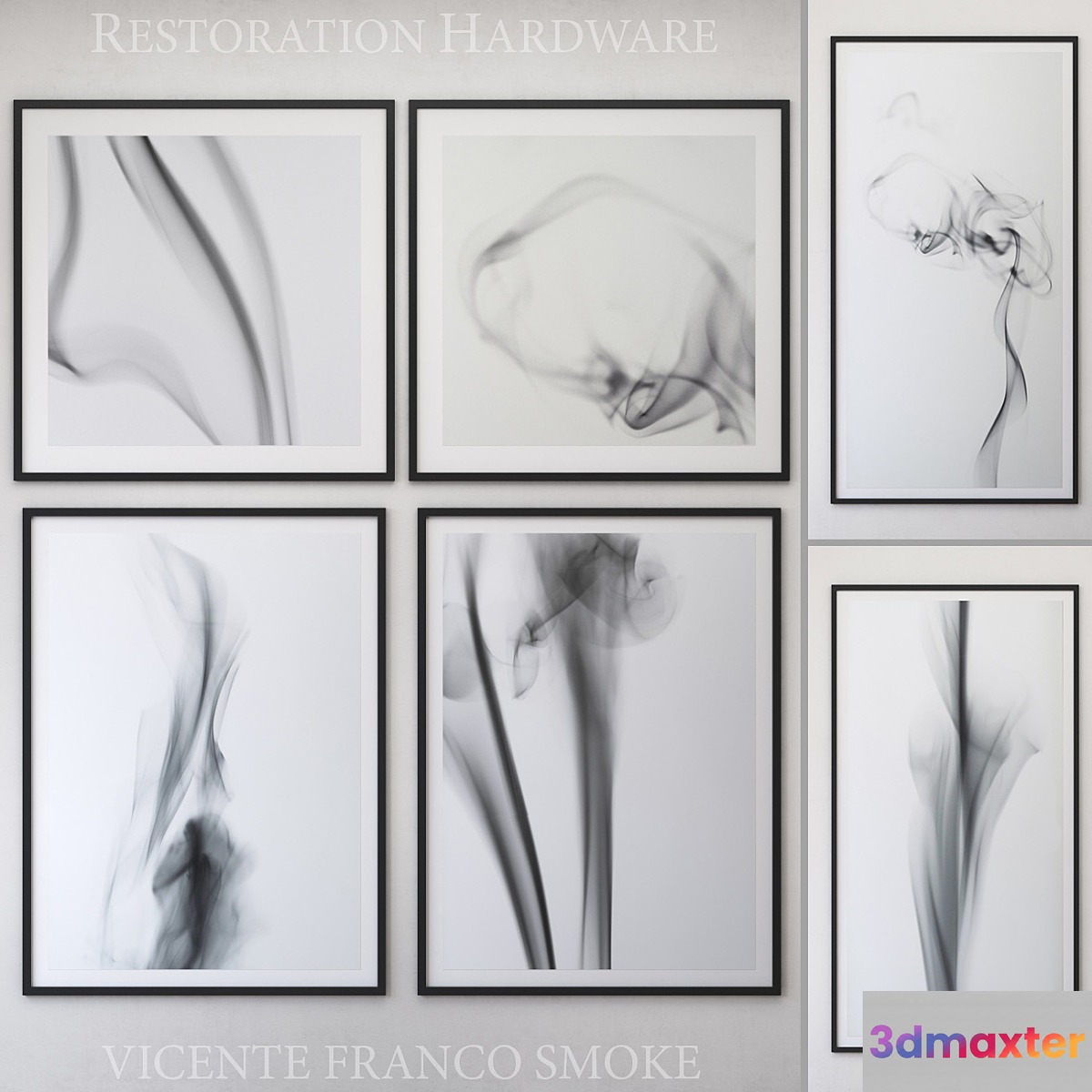 VICENTE FRANCO SMOKE Framed 3D Max