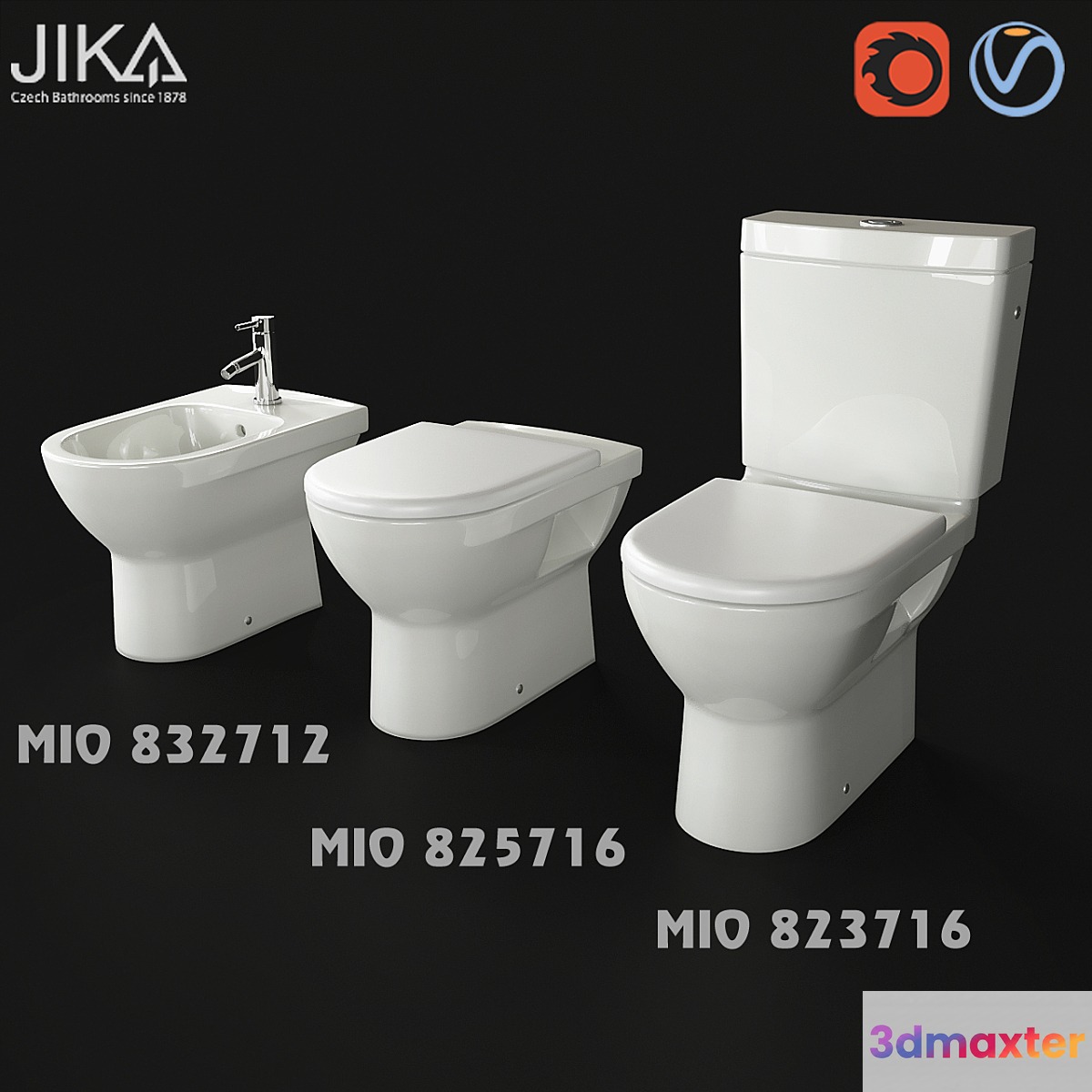 JIKA MIO + 825 716 832 712 823 716 + 3D Max