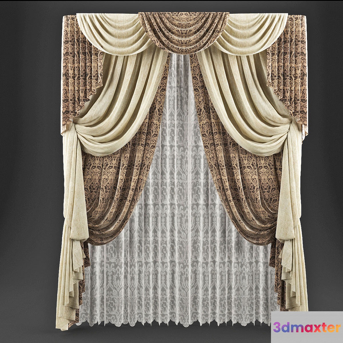 curtains 44 3D Max