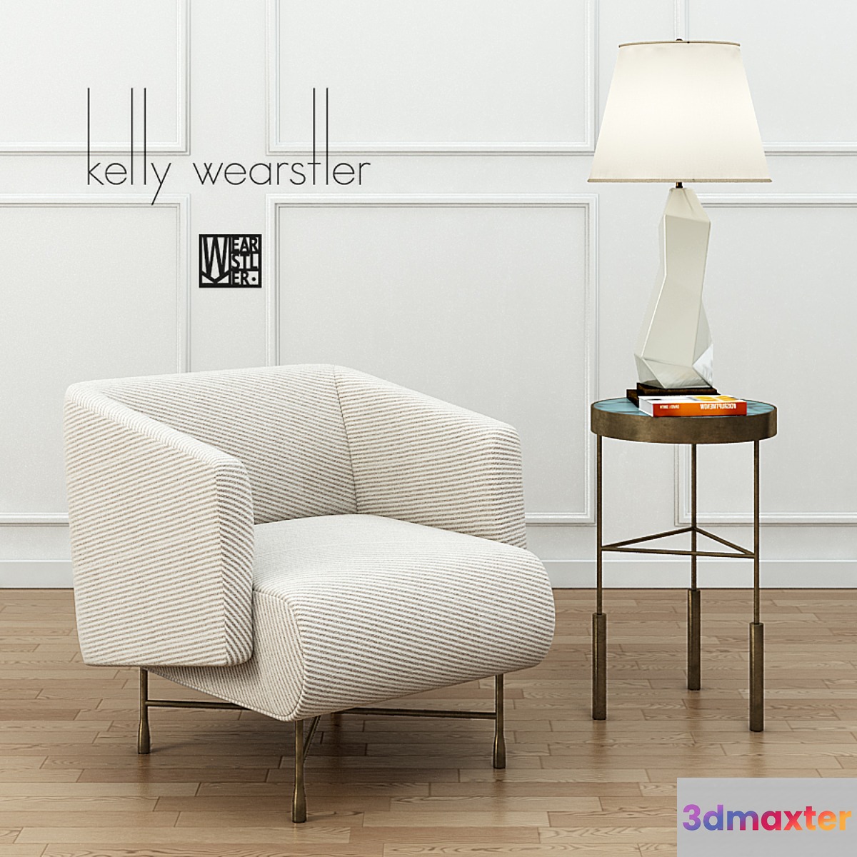 KELLY WEARSTLER BIJOUX LOUNGE CHAIR