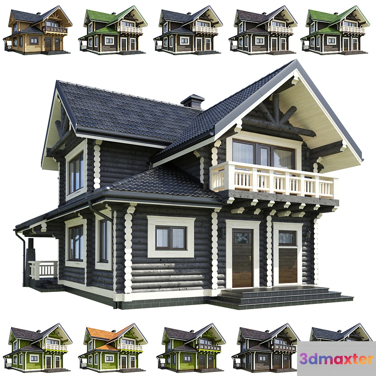 House of the H-beam 1 3D Max