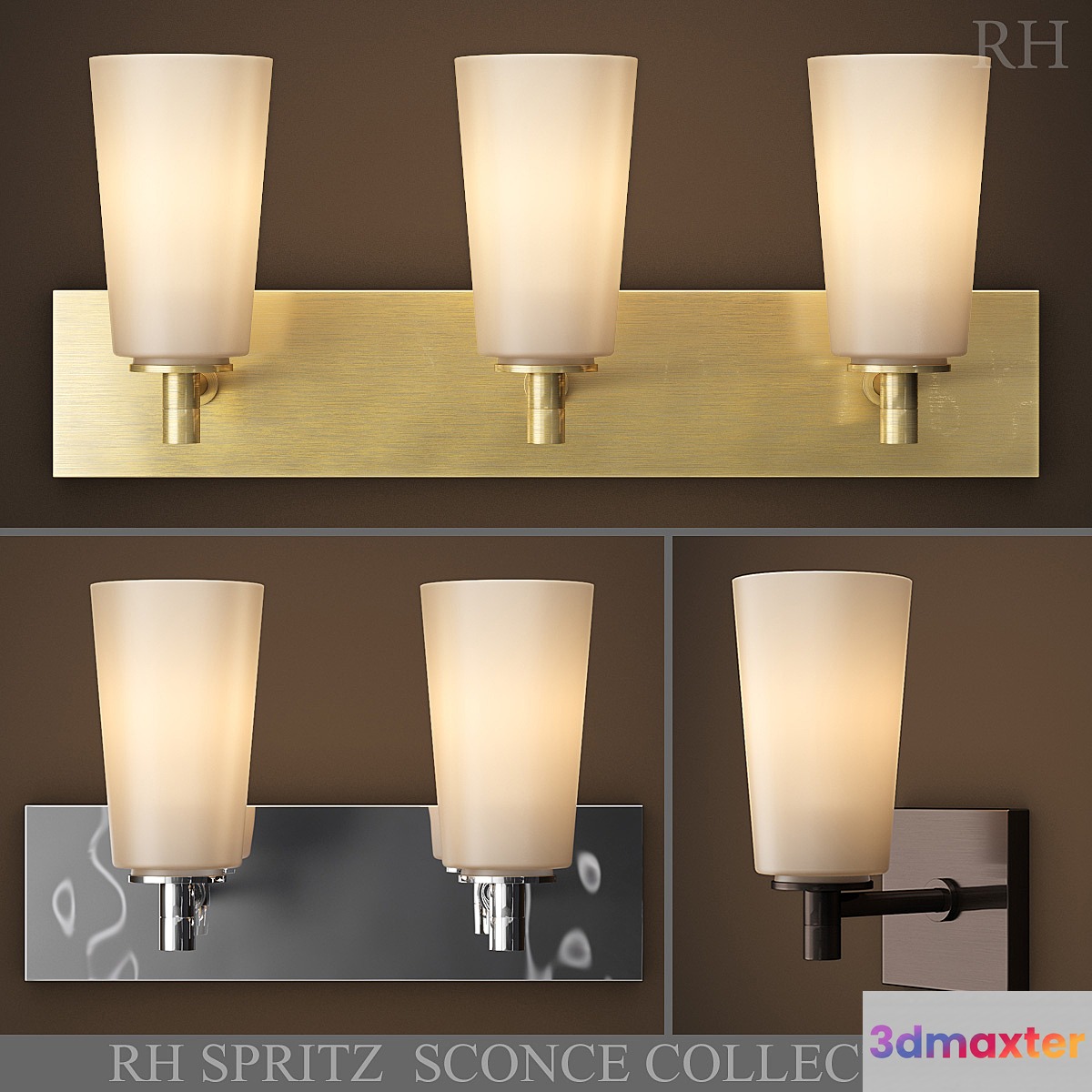 SPRITZ SCONCE COLLECTION 3D Max