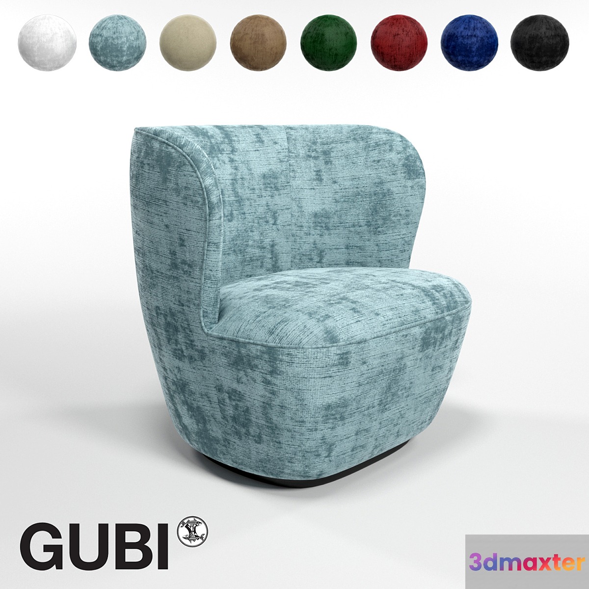 GUBI Stay Small Lounge Chair 3D Max