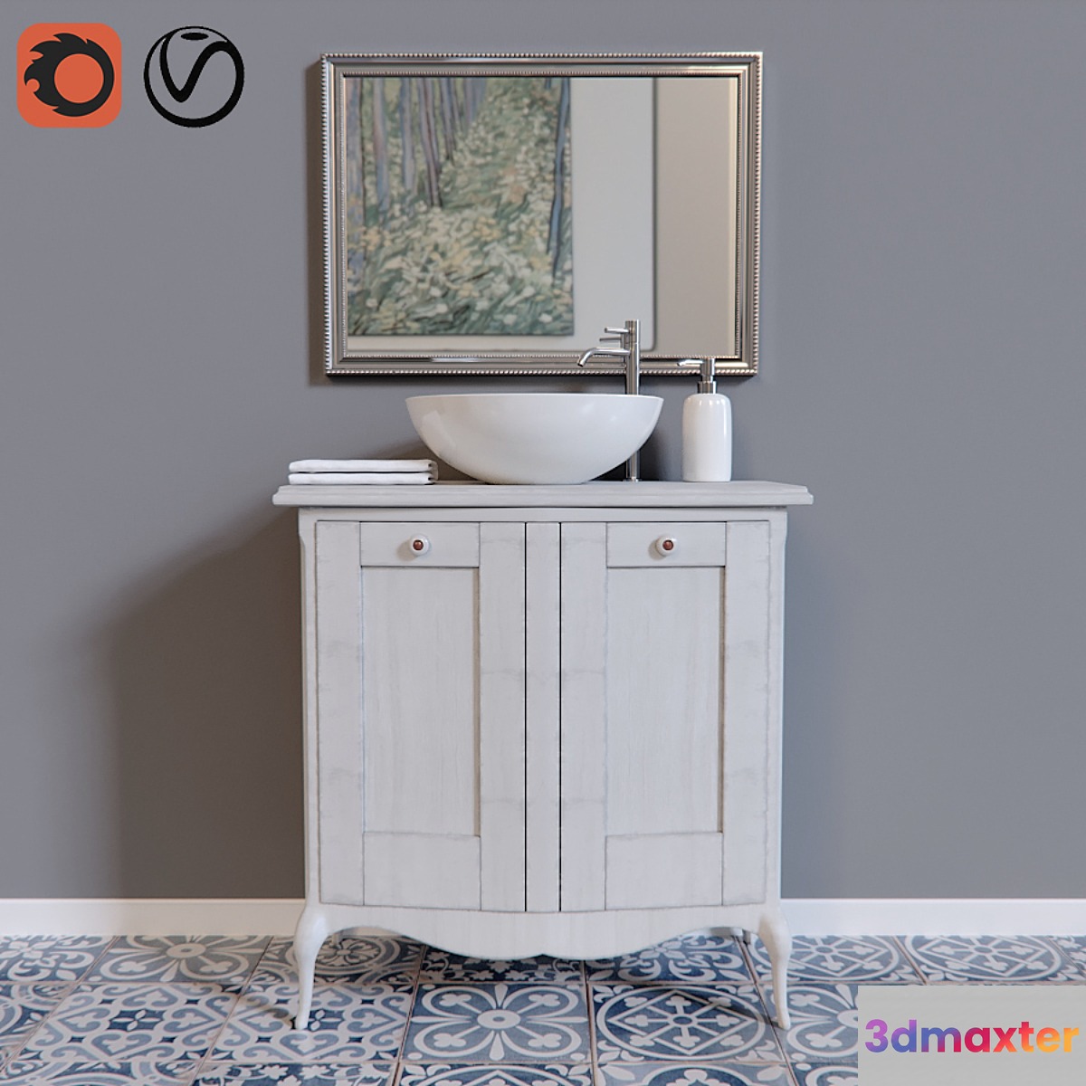 Bath Furniture 3D Max