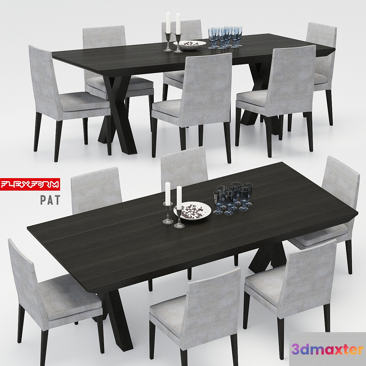 Casamilano table with chairs PAT Flexform