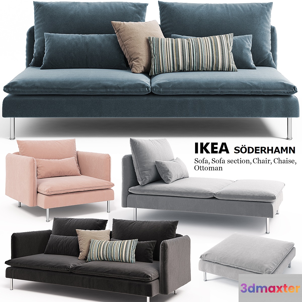 Sofas chairs couch ottoman Ikea SODERHAMN - No.3