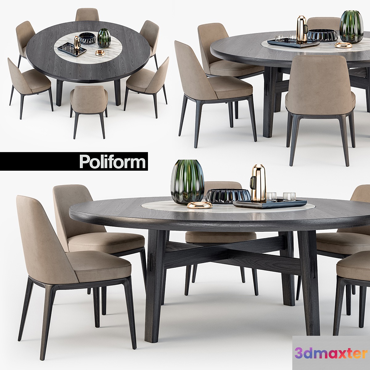 Poliform Sophie chair Home Hotel table - No.3