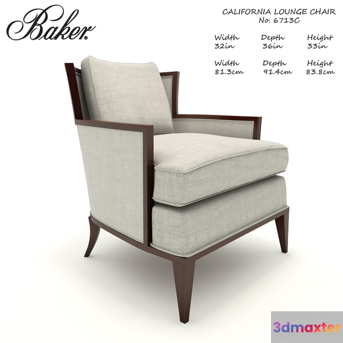 Baker California Lounge chair No.6713C 3D Max