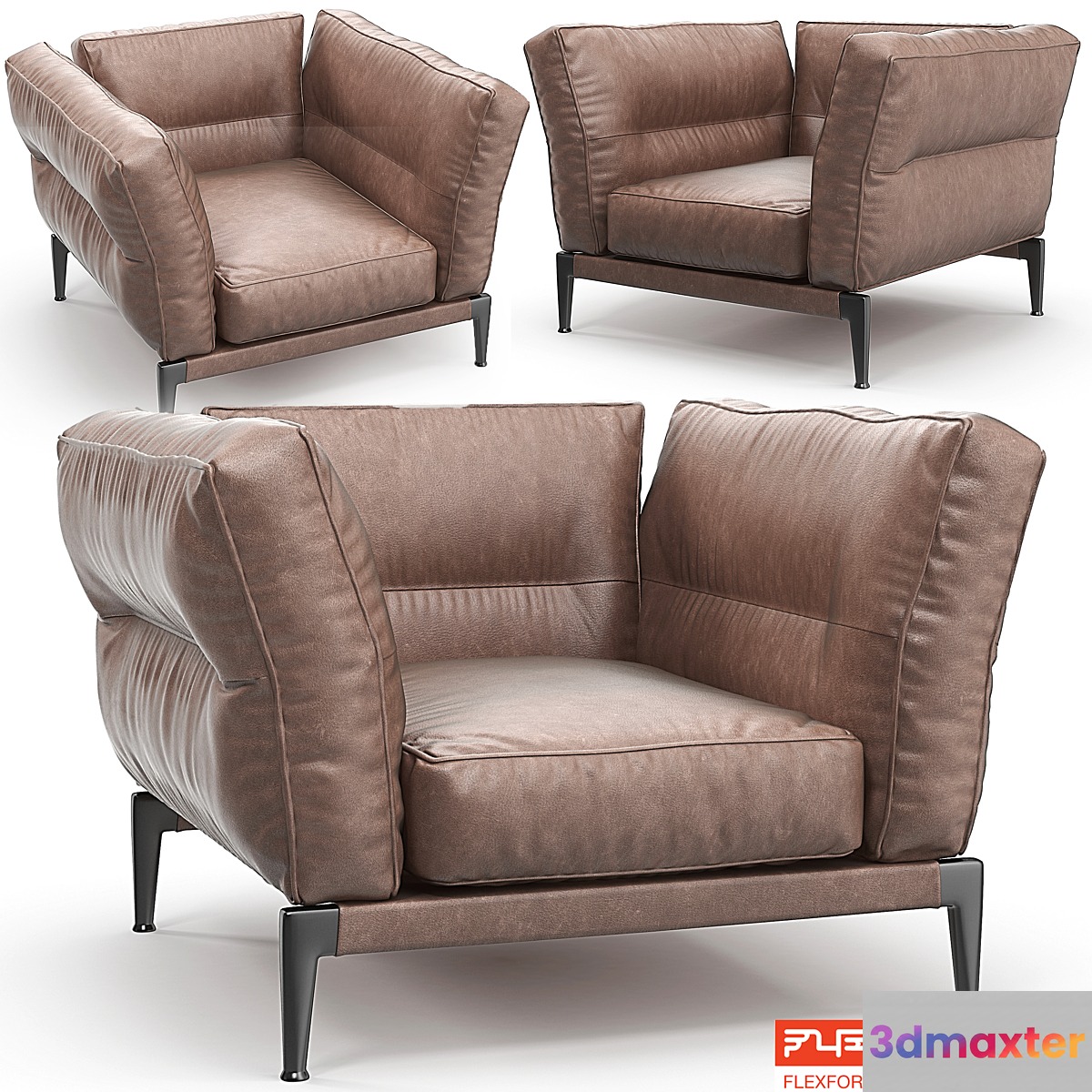 Flexform Adda armchair 3D Max
