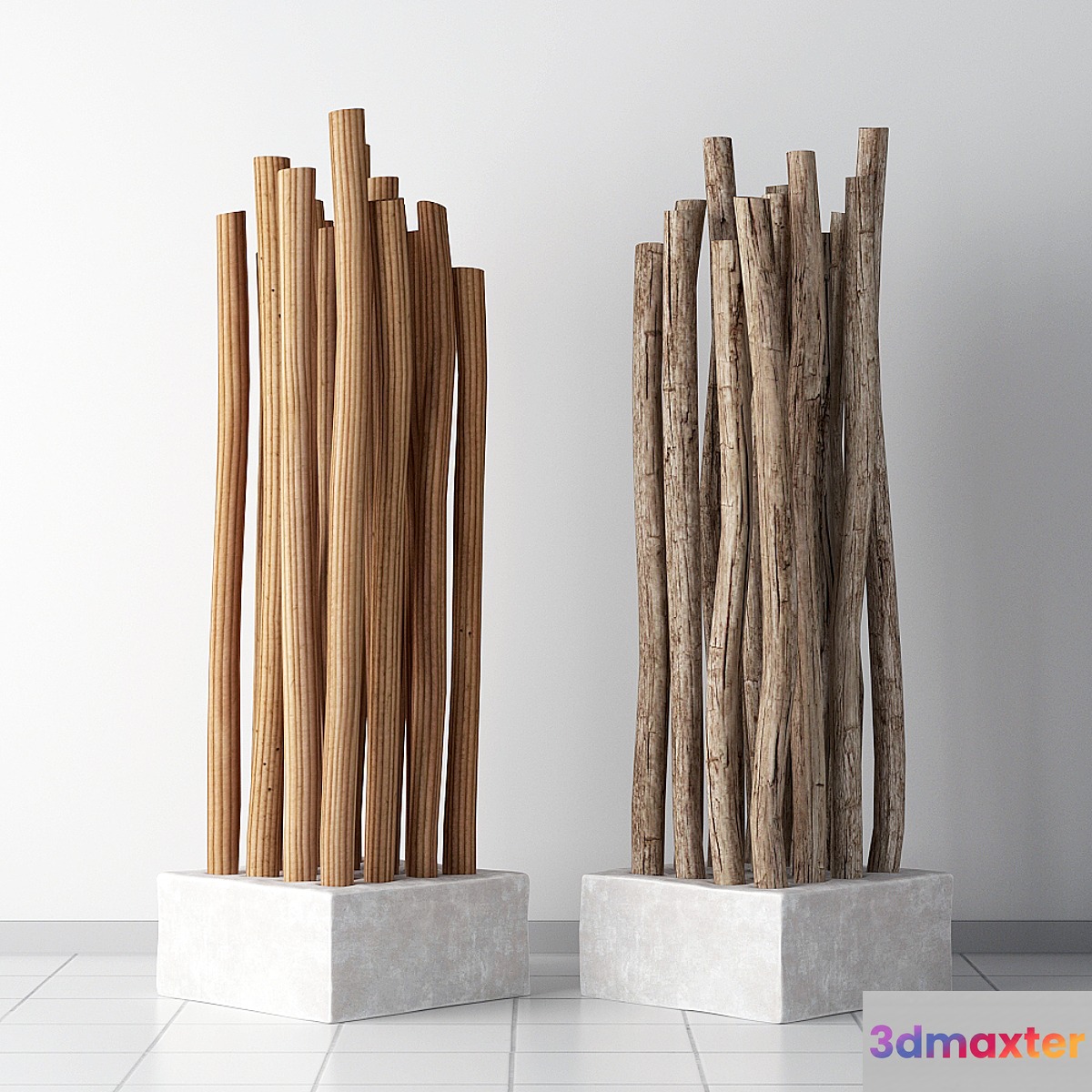 Decor dry dranches 3D Max