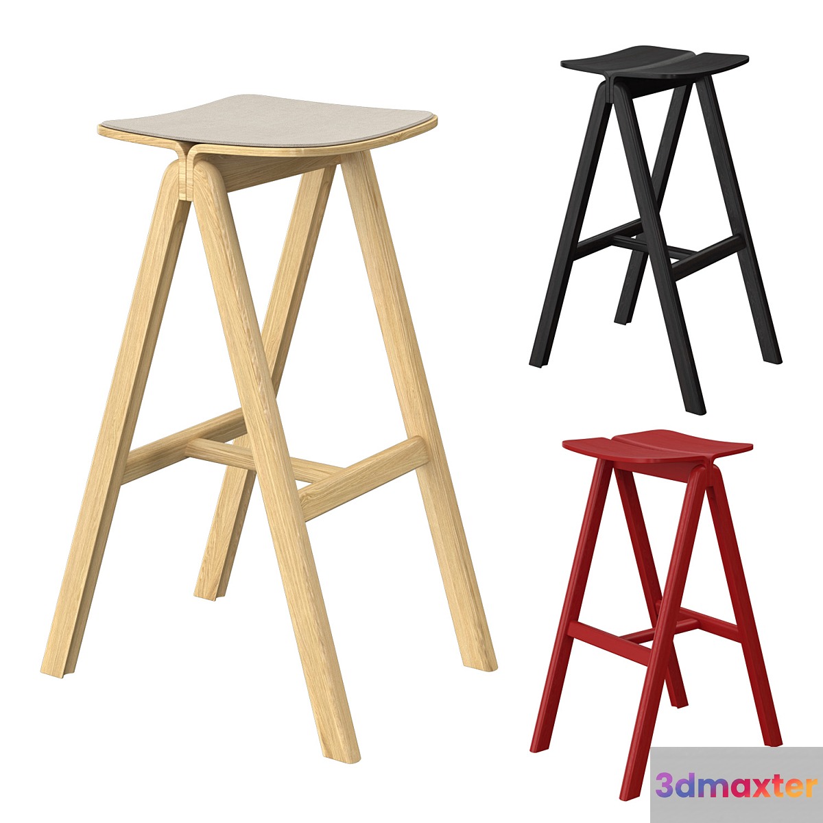 HAY Copenhague Barstool 3D Max