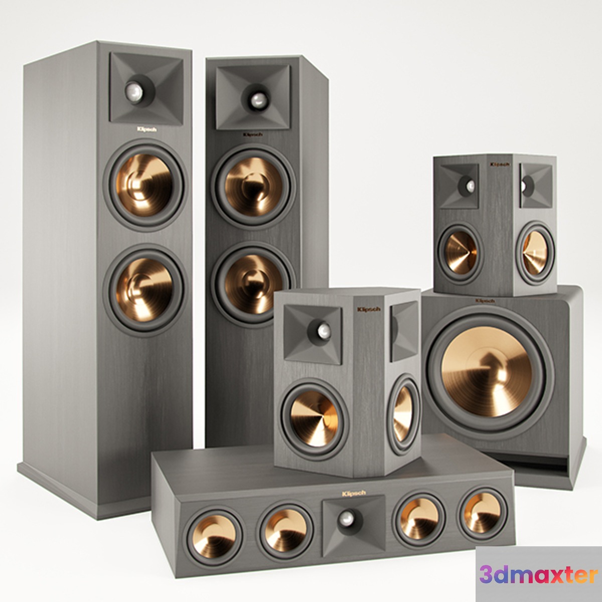 Klipsch RP-260- Ebony 3D Max
