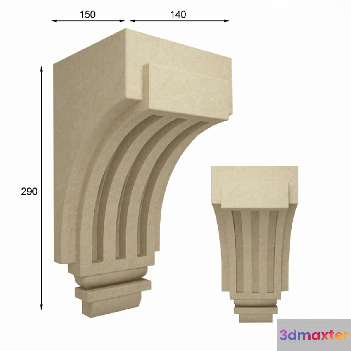 Bracket - No.10 3D Max