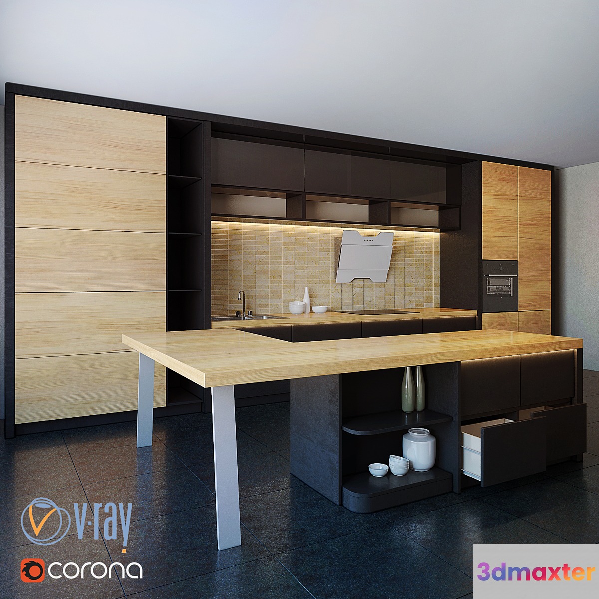 Kitchen Furniture XV 3D Max