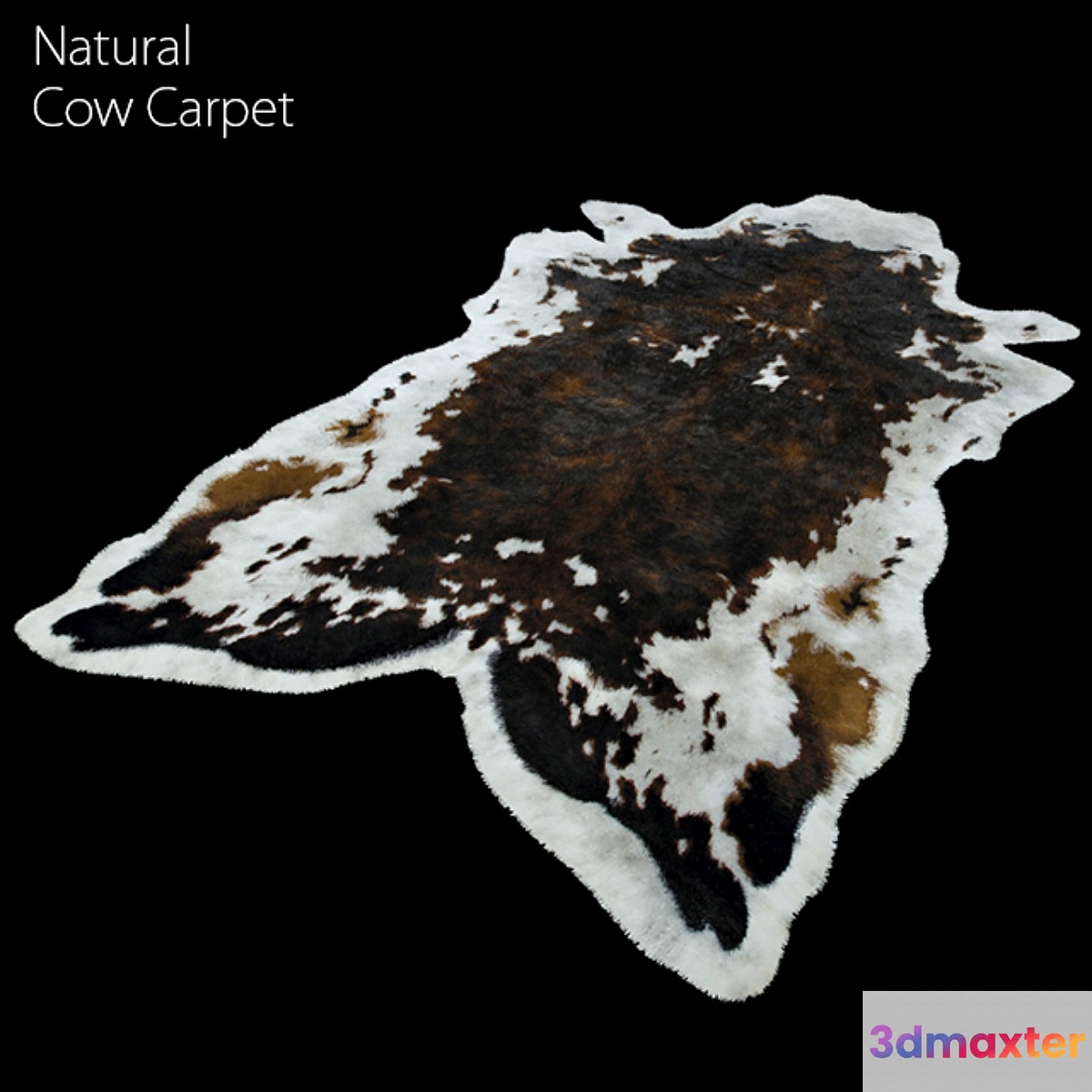 natural cow carpet 3D Max