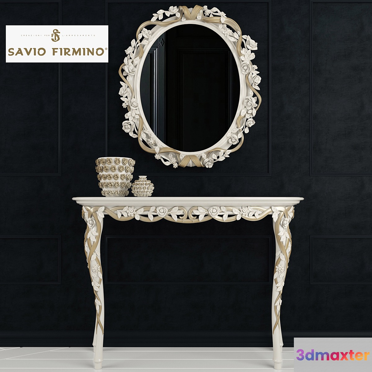 Savio Firmino Console 3125 Mirror 4484 Vazes