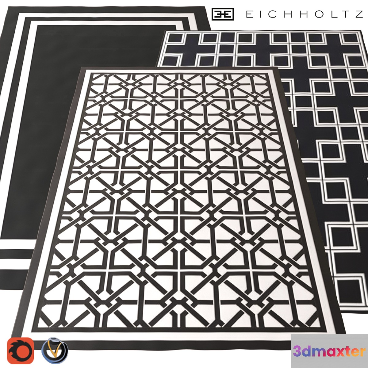 Carpet Eichholtz 1700h2400 (3 color) 3D Max