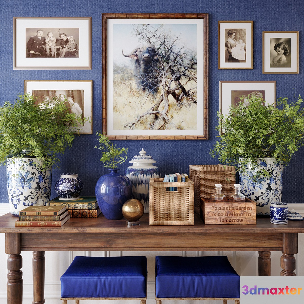 Decorative console set Chinese