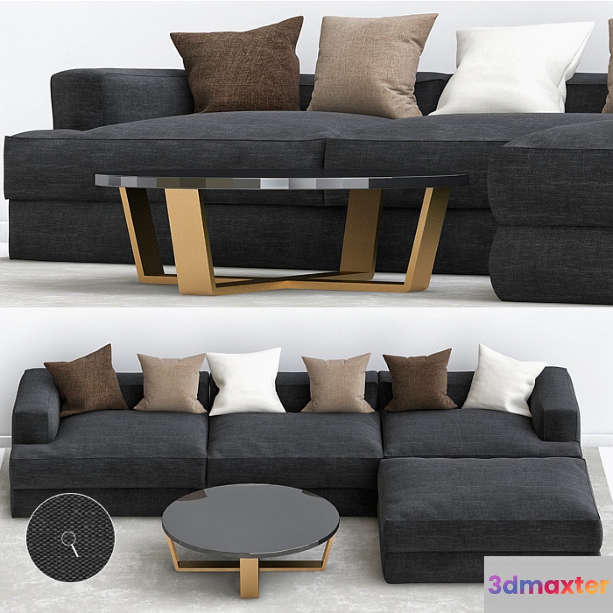 hamilton Sofa 3D Max