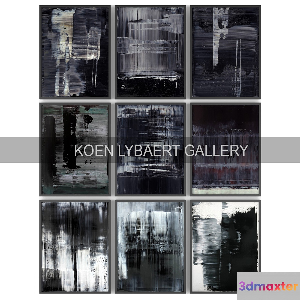 Paintings by Koen Lybaert | set 1 3D Max