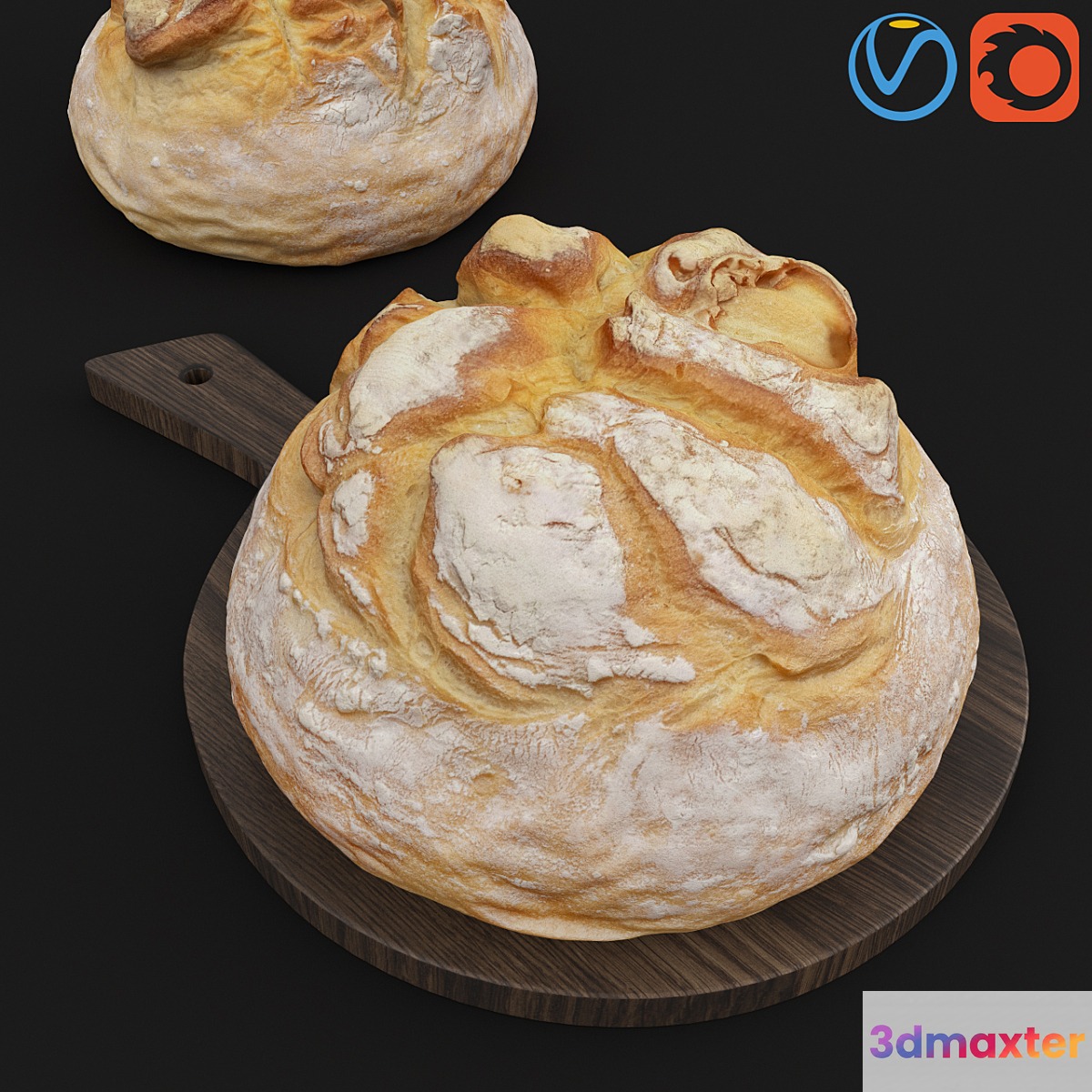 HD Realistic Farmer Vulcan Bread 3D Max