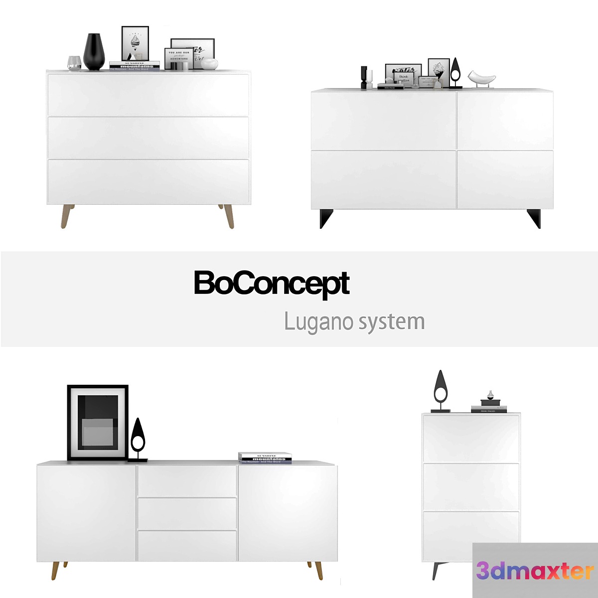 BoConcept Lugano system | set 1 3D Max