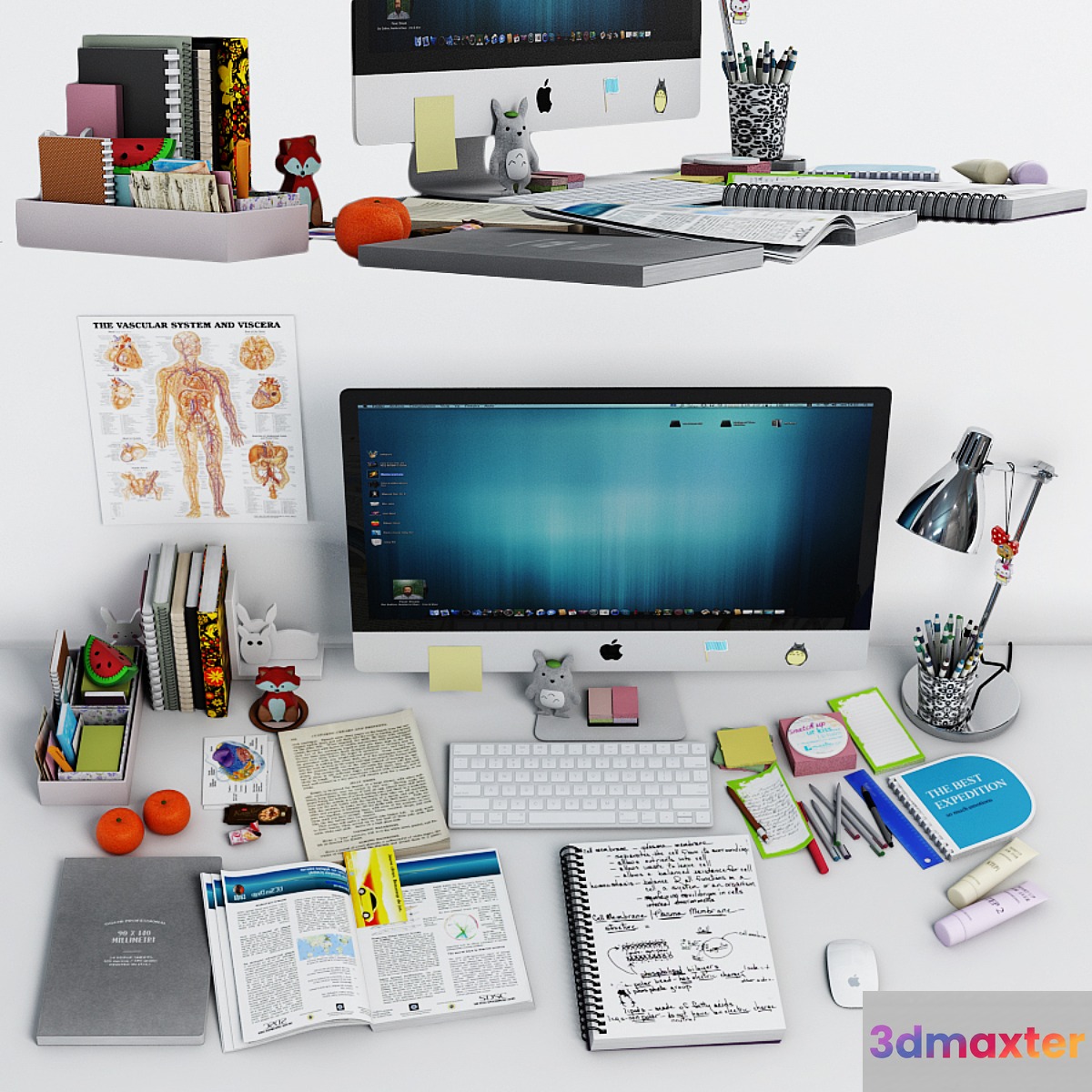 Desk decoration - No.3 3D Max