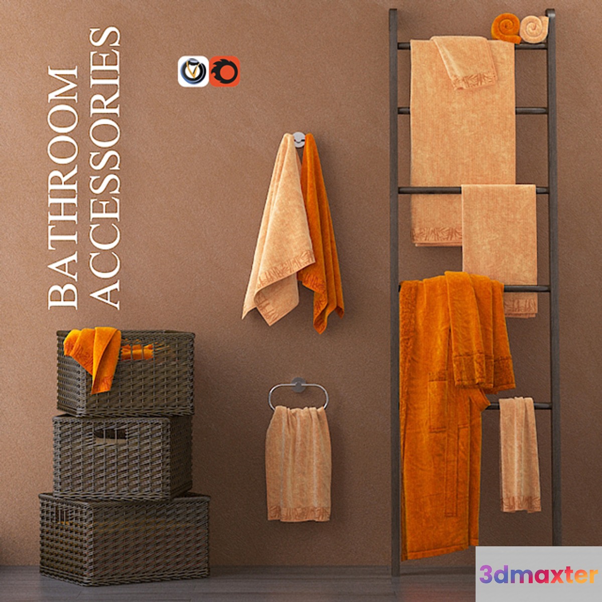 towels for bathroom m30-1 3D Max