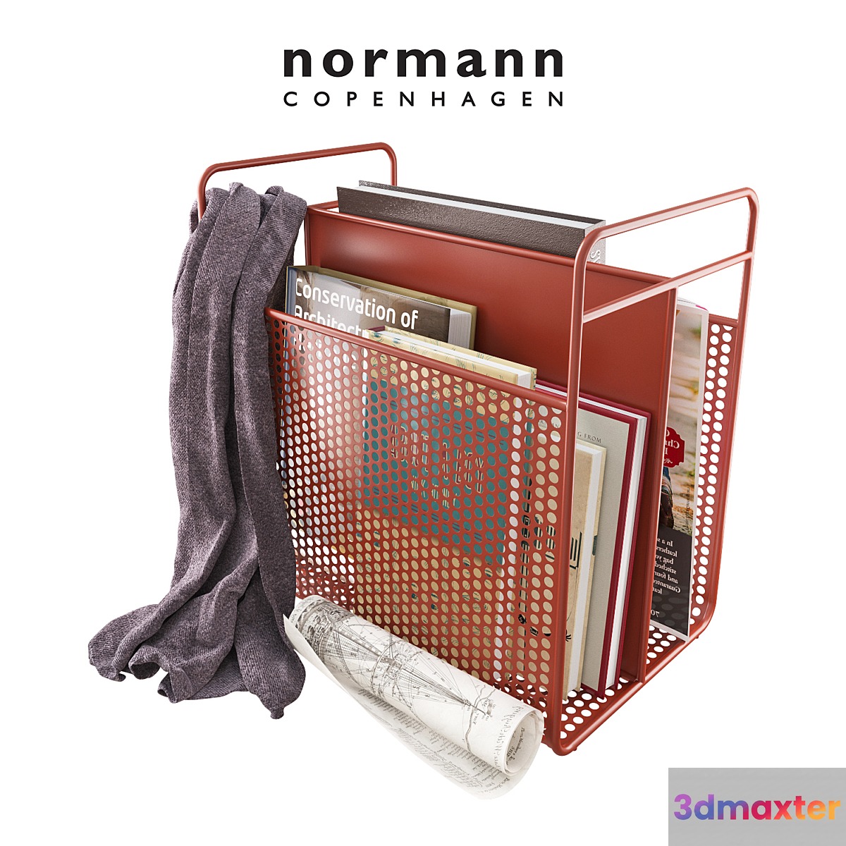 Normann Copenhagen Analog Magazine Rack 3D Max