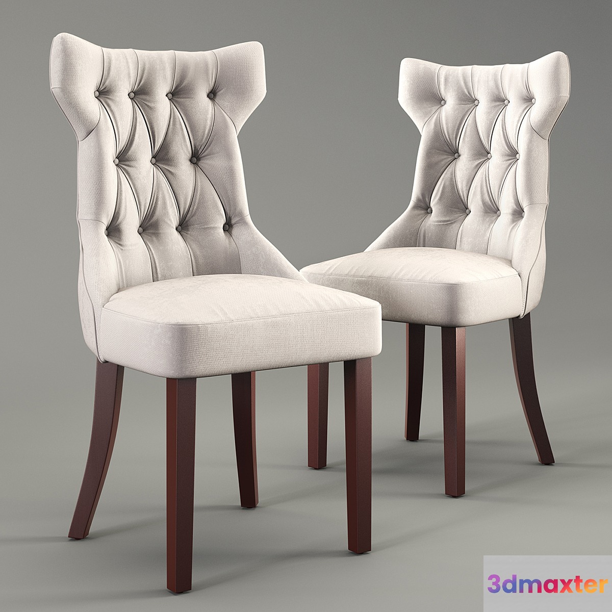 Clairborne tufted dinning chair 3D Max