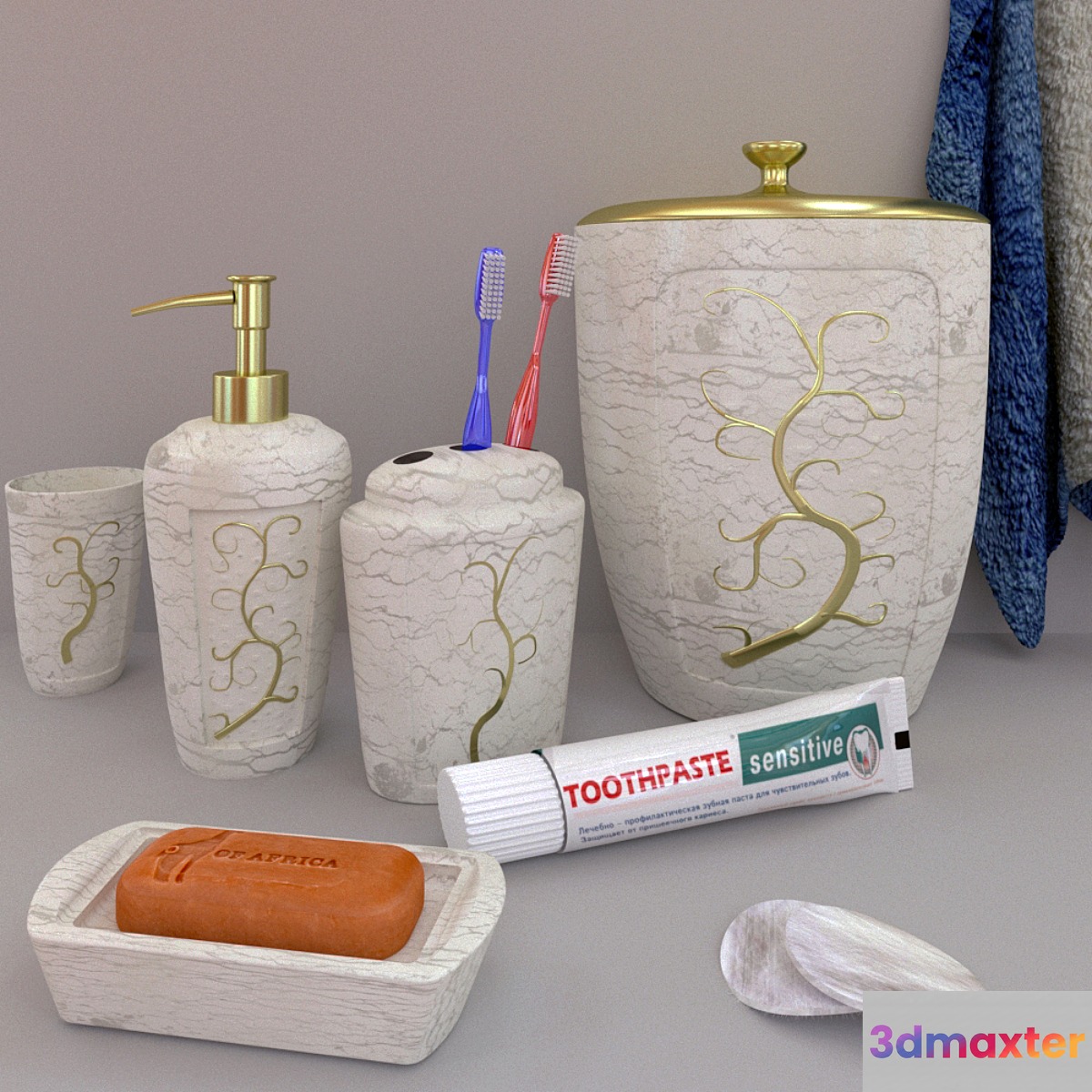 Bathroom Set - No.4 3D Max