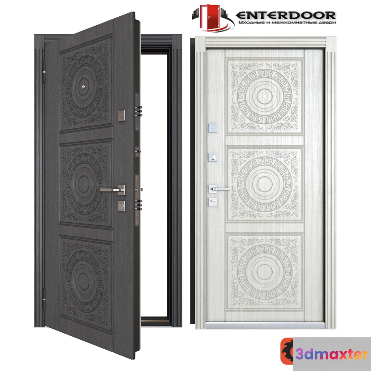 Entrance metal doors EnterDoor Bohema 3D Max