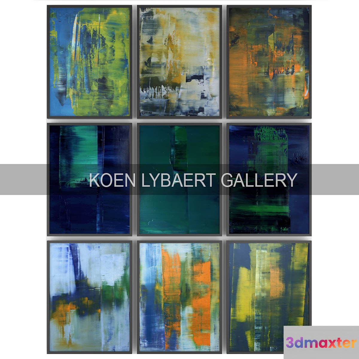Paintings by Koen Lybaert | set 12 3D Max