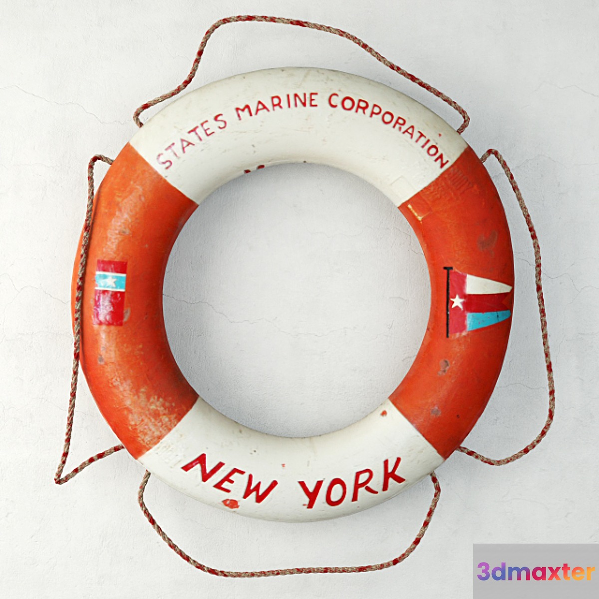 States Marine Corporation Life Preserver Ring 3D Max