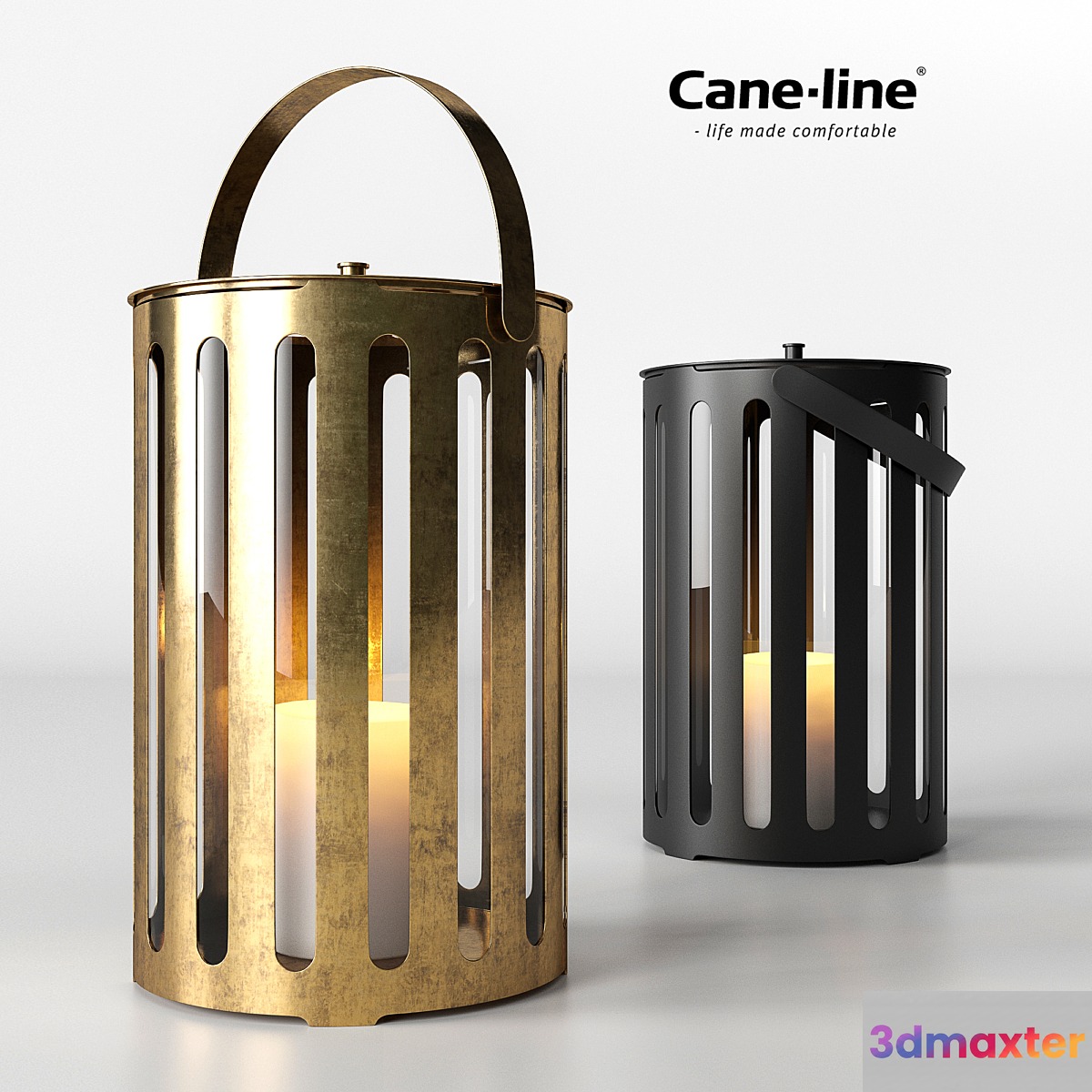 Cane-Line Lighttube Lantern Small 3D Max