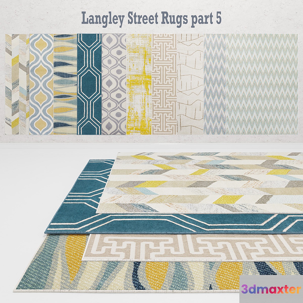 Langley Street Rugs part 5 3D Max