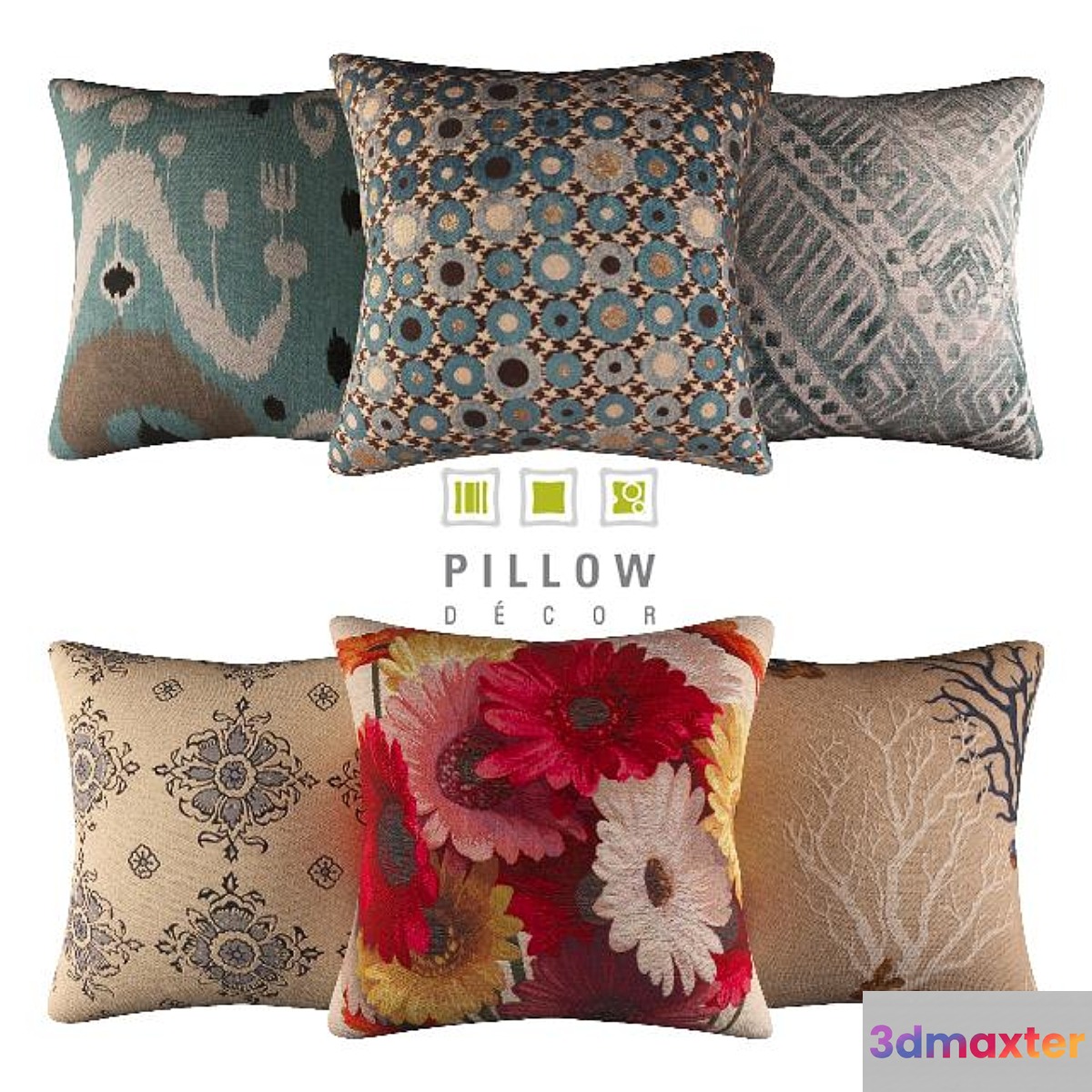 pillows.pillowdecor set 16 3D Max
