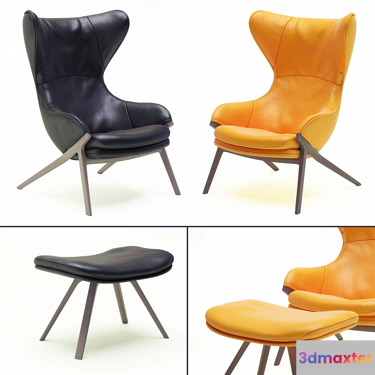 armchair 3456 3D Max