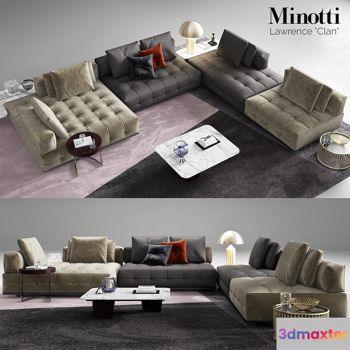 Minotti Lawrence Clan Seating Arrangements