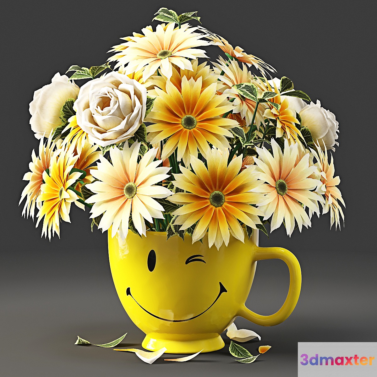 Bouquet Smile 3D Max