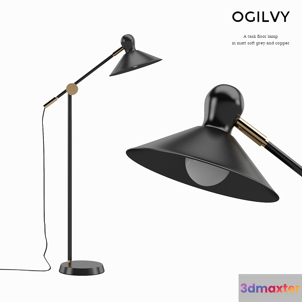 Ogilvy Task Floor Lamp 3D Max